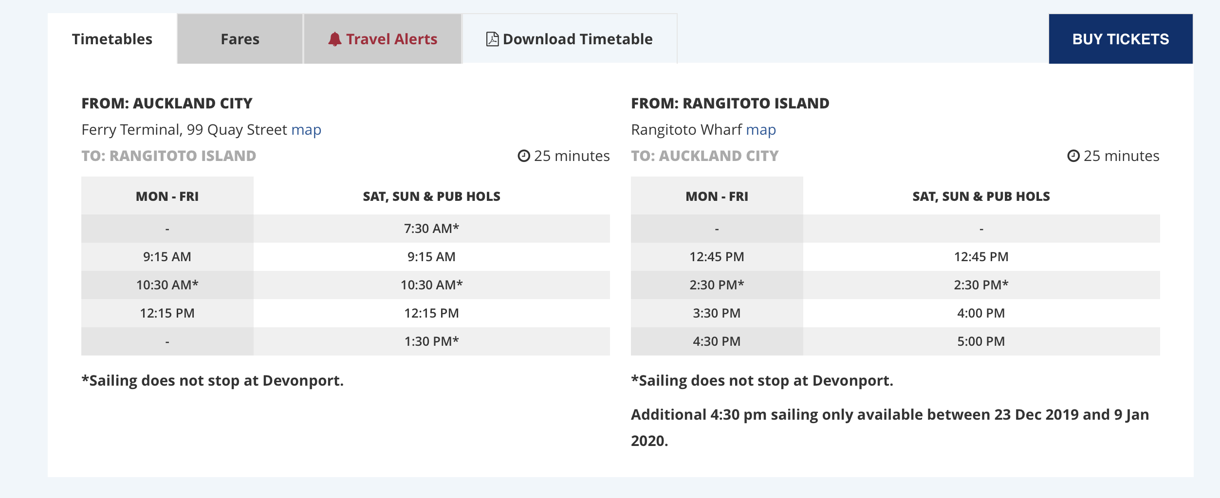 タイムテーブル