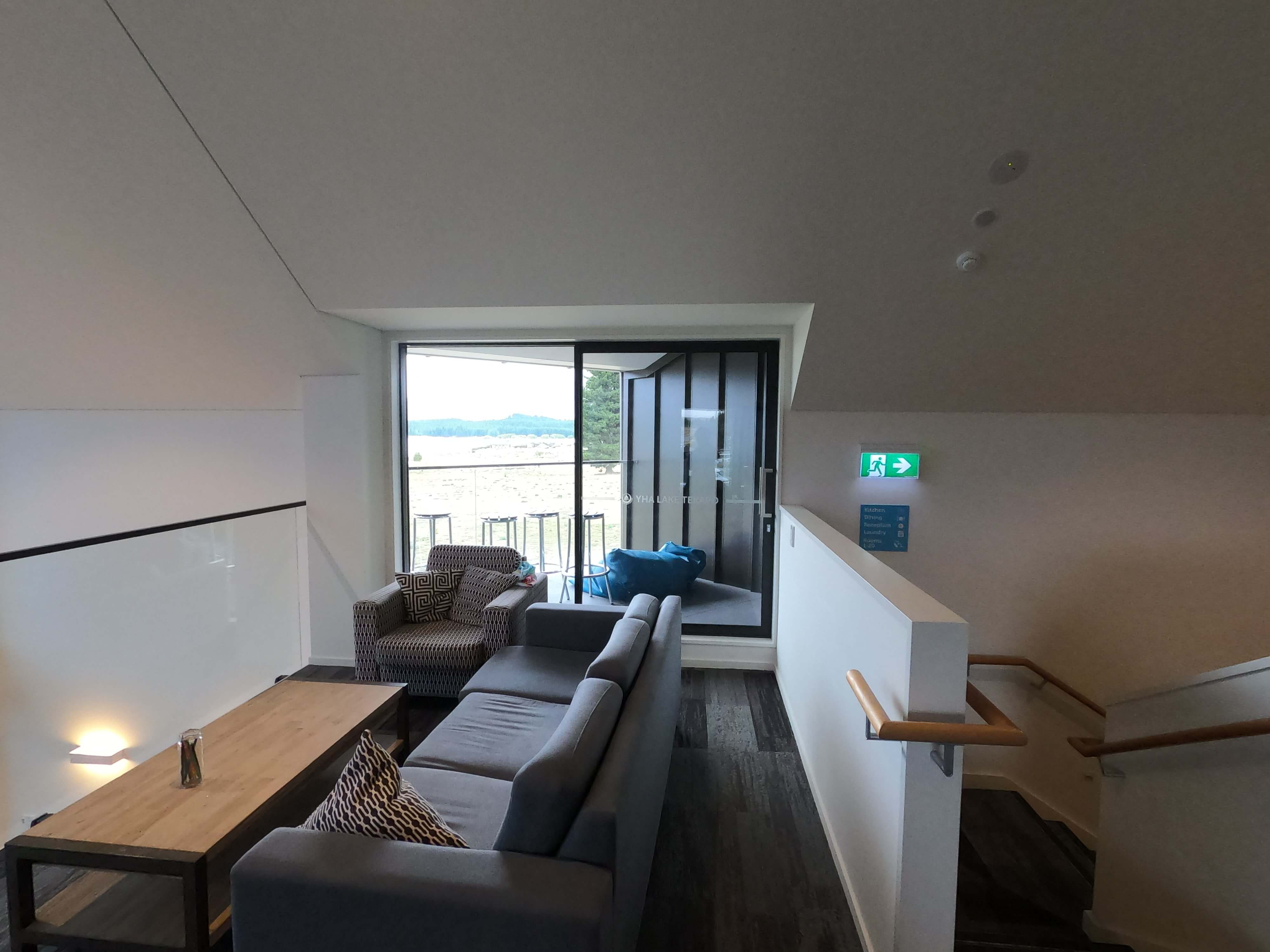 YHA Lake Tekapo 右側のバルコニー